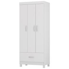 Guarda Roupa Solteiro 03 Portas 31060 Branco Demobile Branco