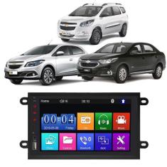Kit Multimidia MP5 Onix 2013 2015 2017 2019 7 Pol TouchScreen BT Rádio