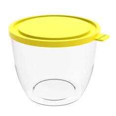 Pote Com Tampa Crippa Branco/amarelo