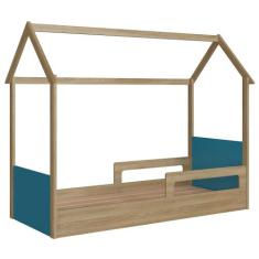 Cama Infantil Montessoriana Casinha Infix C06 Aveiro/Azul - Mpozenato,