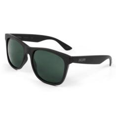 Óculos de Sol HUPI Luppa Armação Preto Fosco Lente Verde, Preto, UNICO