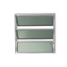 Janela Basculante de Alumínio 60x100cm com Vidro Boreal Anodizado Plus