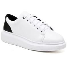 Tênis Feminino Branco Básico Casual Academia  Dia a dia (TH174-175-176