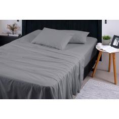 Jogo De Lençol Queen 3 Peças 400 Fios Percal Algodão - OutCasa Confecç