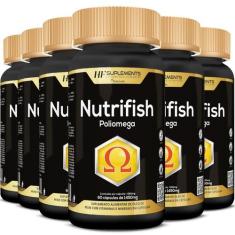 6X Oleo De Peixe Com Vitaminas E Minerais Poliomega - HF Suplements