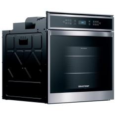 Forno de Embutir Elétrico Brastemp BOT84AR com Convecção e Termômetro Meat Control Inox - 84 Litros