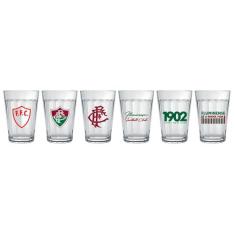 Conjunto 6 Copos Americanos Fluminense Fluzao Licenciado - Escudos His