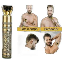 Máquina Cabelo Barba Buda Dragão Recarregável - Valecom