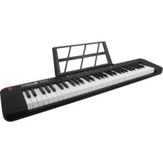 Teclado Musical Portátil 61 Teclas Rhythmic 50 Preto