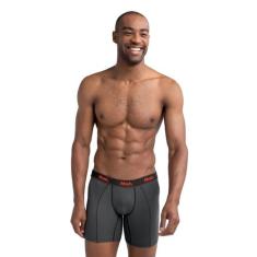 Cueca Mash Boxer Long Leg Microfibra Active - 140.09, Cz02, Cinza, G
