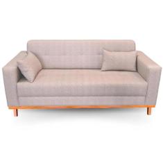 Sofá Gianni Base de Madeira Tecido Acquablock Impermeável 180cm - 4R E
