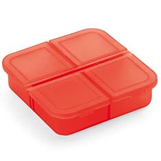 Porta Comprimidos com 4 Divisórias TopGet (vermelho)