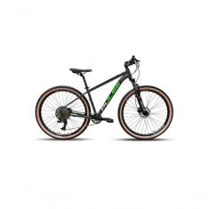 Bicicleta 29 Pulse Cambio Absolute 1x12 Freio Disco Hidraulico Cubo K7 Grafite/ades Verde Branco