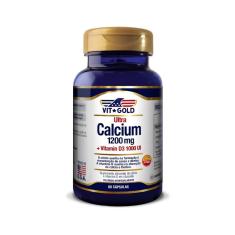 ULTRA CáLCIO 1200MG + VITAMINA D3 1000UI VITGOLD 60 CáPS. 