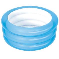 4 Piscina Banheira Circulo Redonda 80L Resistente Mor Azul