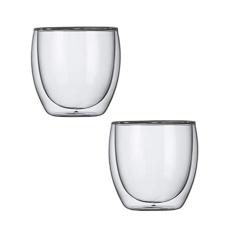 Hot Cold Copo Vidro Conjunto 2 Peças Kenya Transparente 250Ml