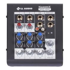 Mesa De Som Mixer Nanomix Ll Audio Na402 4 Canais