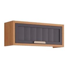 Armário de Cozinha Modulado Estela Geladeira c/1 Porta Basculante Ripa