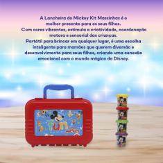 Maleta Escolar Mickey + Conjunto Massinhas de Modelar - Cotiplás