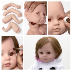 Boneca Bebe Reborn Molde Menina Com Torso Articulado Toys 2U