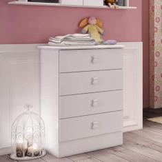 Cômoda de Bebê 4 Gavetas 1320 Baby - Móveis Percasa