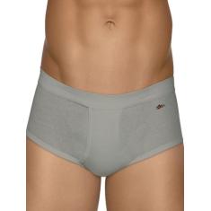 Cueca Slip Zorba 185 com Abertura, Cinza, M