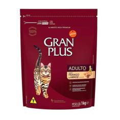 Ração Granplus para Gatos Adultos Sabor Frango e Arroz - 1kg - Gran Pl