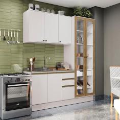 Cozinha Compacta Celeste Kappesberg 100% Mdf Branco 192cm
