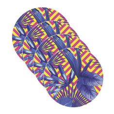 Sousplat Folhagens Geométricas 2 - NSW, 4 Peças, Sem base