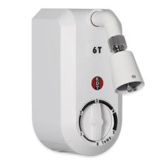 Ducha 6 Temperaturas Branco/Cromado s/ Desviador 220v 8.800W Cod. 2230 - kdt