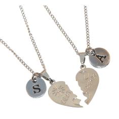 Colar Cordão Amizade Best Friends Amigas Inicial Aço Inox