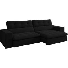 Sofa Retratil E Reclinavel 3 Lugares 218 cm Eldorado SL 944 Veludo Mol