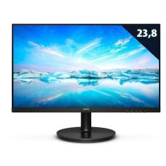 Monitor Led 23 Philips 242v8a 23,8 Led 1920 x 1080 Wide Vesa Preto Com Multimidia 