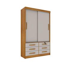 Guarda Roupa Casal Chicago 2 Portas 6 Gavetas S/Espelho Tcil