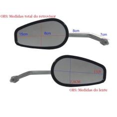 Espelho retrovisor GVS Mod.Harley para Mirage cromado