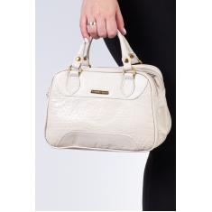 Bolsa pequena de couro croco Olívia