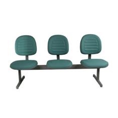 Cadeira Executiva em Longarina Linha Office Gomada Verde