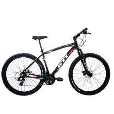 Bicicleta MTB Aro 29 GTI 27V Freios Hidráulico K7 Trava-Unissex