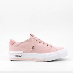 Tênis Coca-Cola Leblon Suede Feminino-Feminino