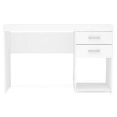 Mesa para Computador Malta 2 Gavetas Branco Bp - Politorno, Branco