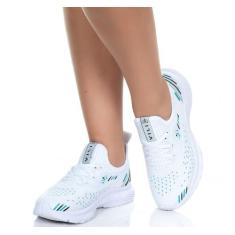 Tênis Feminino Vili para Treino Academia Caminhada, Branco, Vl660, 35