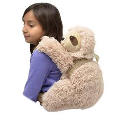 Unipak Stuffed Animal Mochila de pelúcia 19" (Kiwi Sloth, 19")