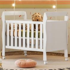 Berço Mini Cama 3 em 1 Soninho 100% Mdf Branco 4850 - Tigus Baby