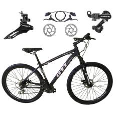 Bicicleta Aro 29 Gti Roma 21v Câmbios Shimano Freio a Disco Hidráulico Alumínio Garfo Com Suspensão-Unissex