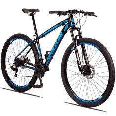 Bicicleta 29 Spaceline Vega 21V Câmbio Shimano Freio a Disco e Suspensão-Unissex