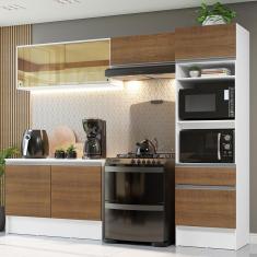 Armário De Cozinha Completa 260cm Branco