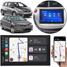 Multimídia 7 Polegadas Fit 2004 A 2012 City 2009 A 2014 Android-Auto M