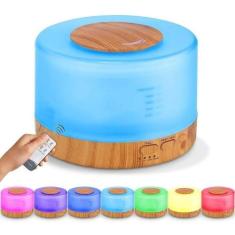 Difusor De Aromas, Umidificador De Ar Ultra-Sônico 500Ml, Difusor De Ó