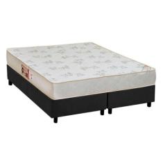 Cama Box King: Colchão Espuma Castor D33 Sleep Max Relax + Base CRC Su