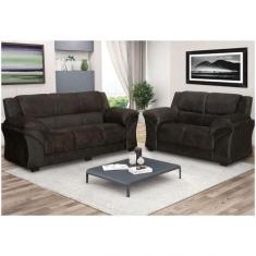 Sofá Paraná 2 E 3 Lugares Marrom - OUTRAS MARCAS